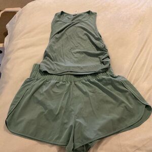 Yogalicious Light Blue Ribbed Top